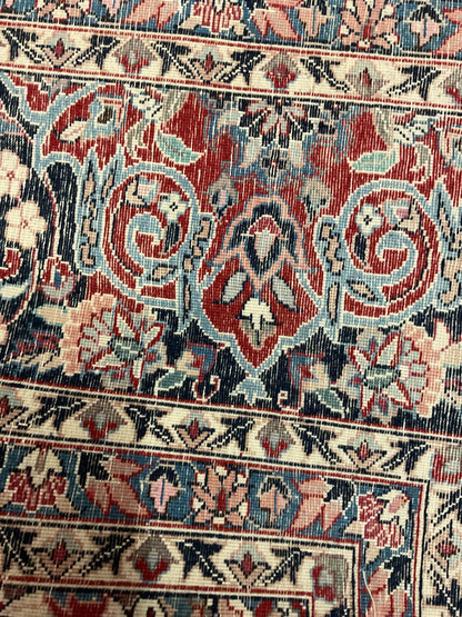 Sino Tabriz Rug, 6' x 9', in ivory, navy, pink and red - photo 4