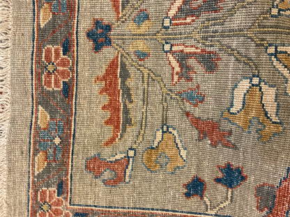 Afghan Bidjar Rug, 9'3" x 12', in gold, grey, navy and red - photo 2