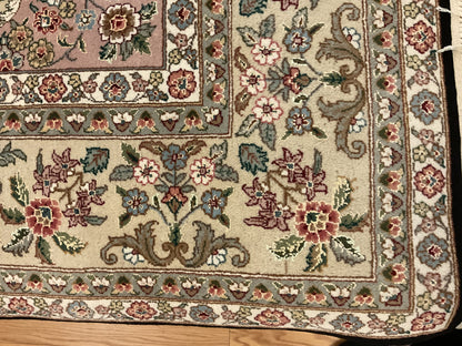 Sino Sarouk Rug, 8' x 10', in black, ivory and pink - photo 3