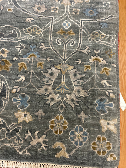 Indian Bidjar Rug, 8' x 10', in beige, blue and grey - photo 3