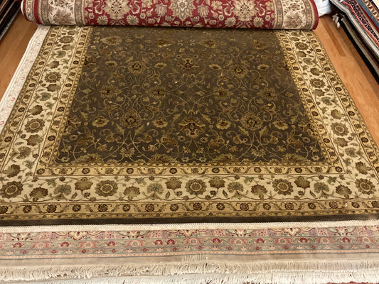 Indian Agra Jaipur W/silk - 8.7x11.7 - P6005