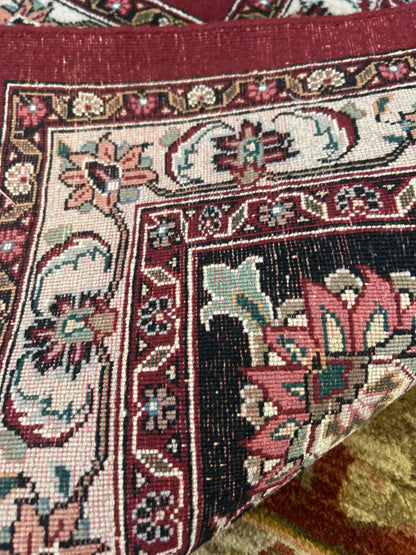 Sino Mashad Rug, 9' x 12', in beige, black, burgundy and ivory - photo 4
