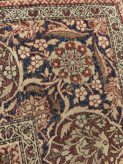 Antique Persian Kashan Rug, 4'2" x 6'5", in beige, brown, navy and rust - photo 4