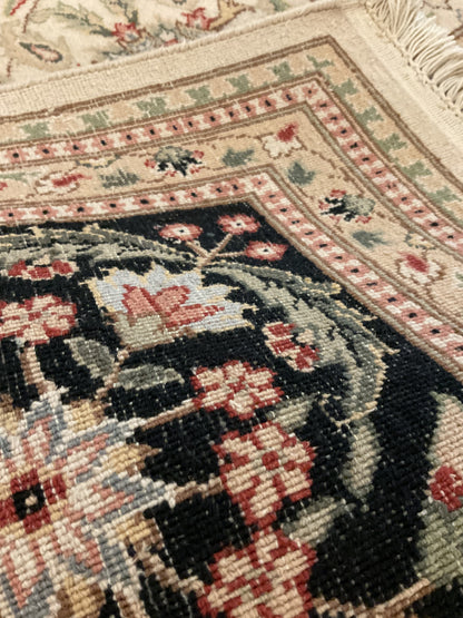 Sino Varamin Rug, 7'9" x 9'10", in black, green, ivory and pink - photo 3