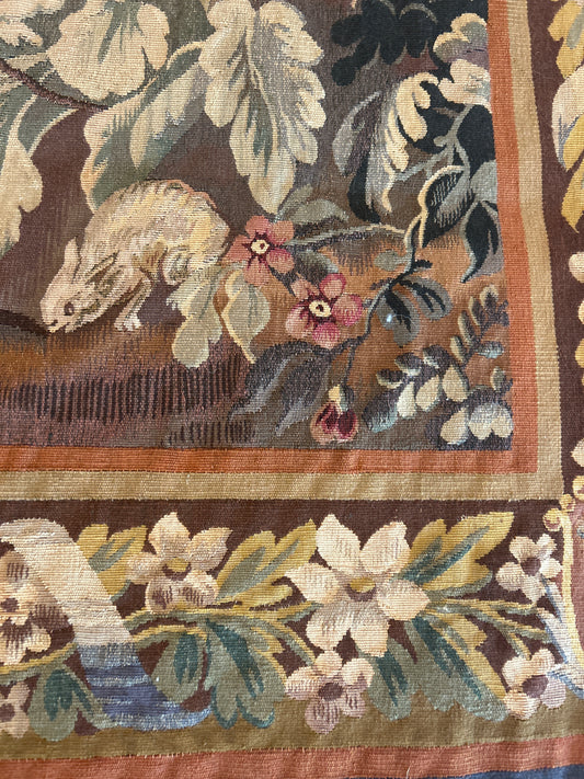 French Aubusson Tapistry - 7.7x6.1 - 446893