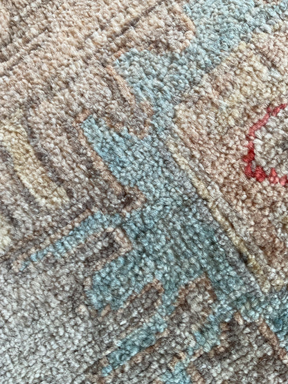 Pakistani Mohal Runner, 2'6" x 10', in blue, grey, ivory and red - photo 3