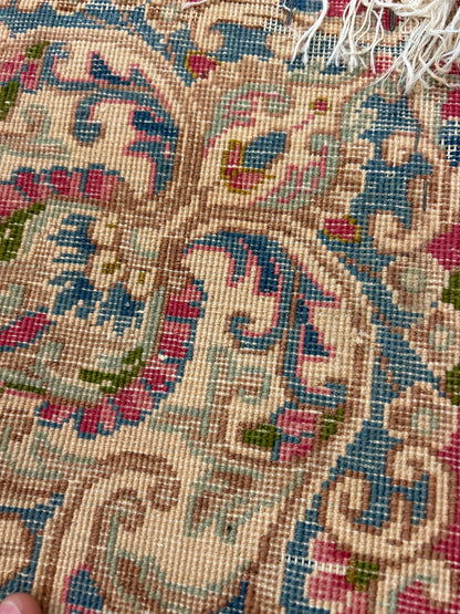 Vintage Persian Kerman Runner, 2'7" x 10'3", in blue, gold, ivory and red - photo 4