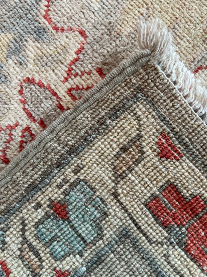 Pakistani Mohal Runner, 2'6" x 10', in blue, grey, ivory and red - photo 4