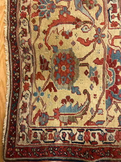 Persian Serapi Rug, 14'1" x 20'9", in blue, brick, camel and green - photo 3