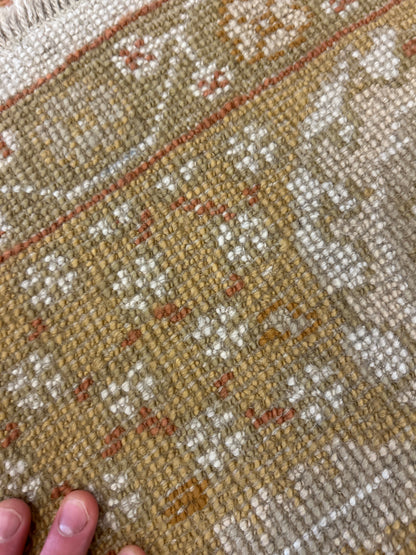 Turkish Oushak Rug, 8'1" x 10'1", in beige, gold and ivory - photo 4