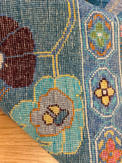 Pakistani Oushak Rug, 4' x 5'11", in navy - photo 3