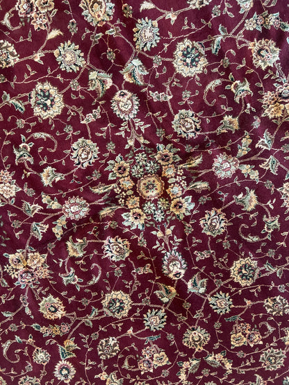 Sino Tabriz Rug with Silk, 10' x 10', in beige, burgundy and green - photo 5