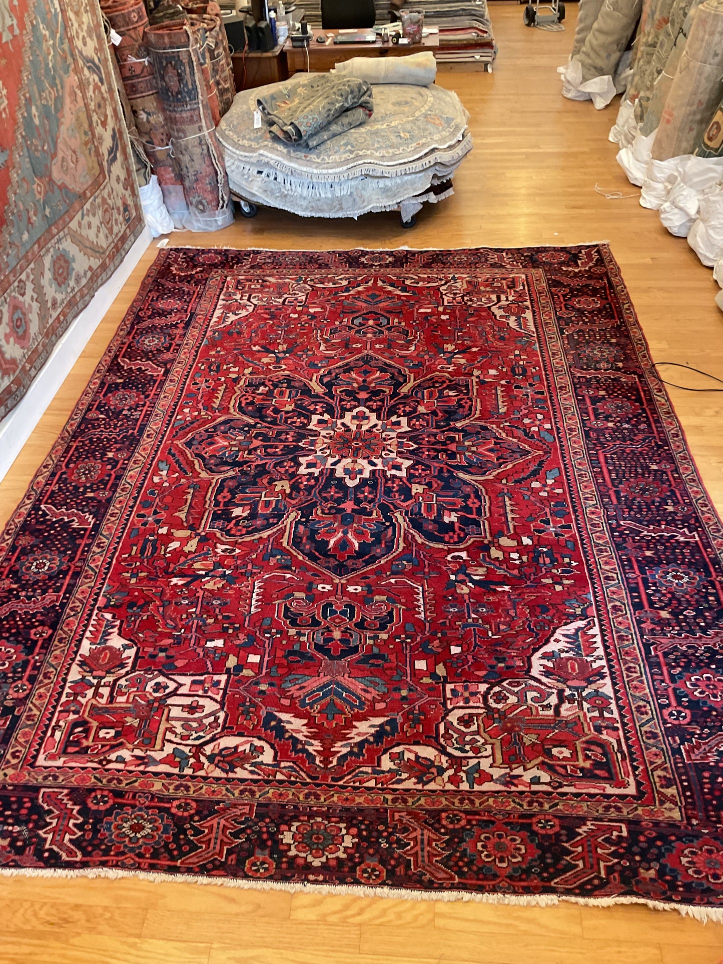 Persian Heriz - 9.7x13.2 - 23179