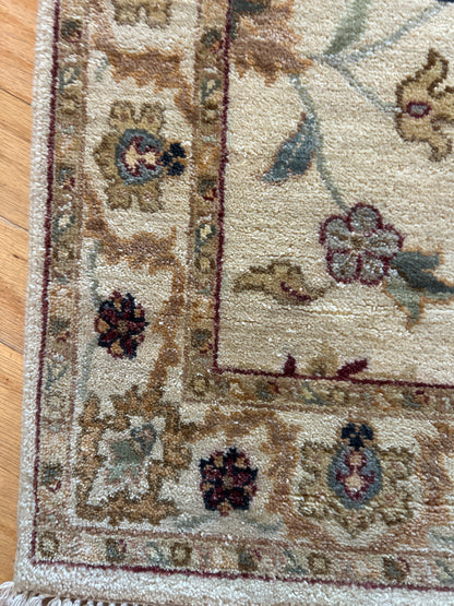 Indian Peshawar Runner, 2'6" x 16', in beige, brown and ivory - photo 3