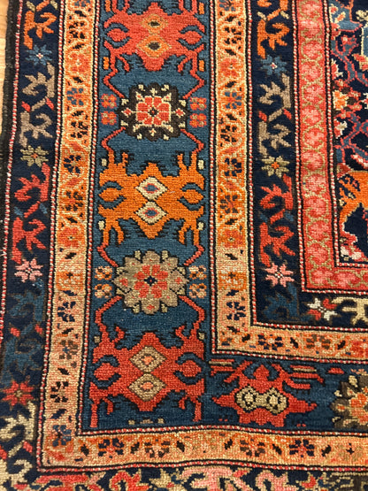Antique Persian Malayer Rug, 11'9" x 15'5", in beige, navy, red and rust - photo 2