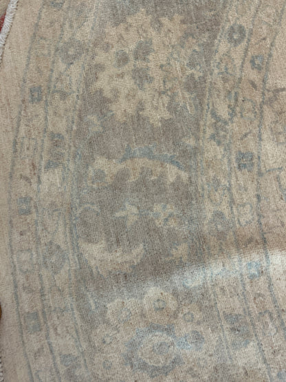 Pakistani Peshawar Rug, 10' x 10', in beige, grey and ivory - photo 2