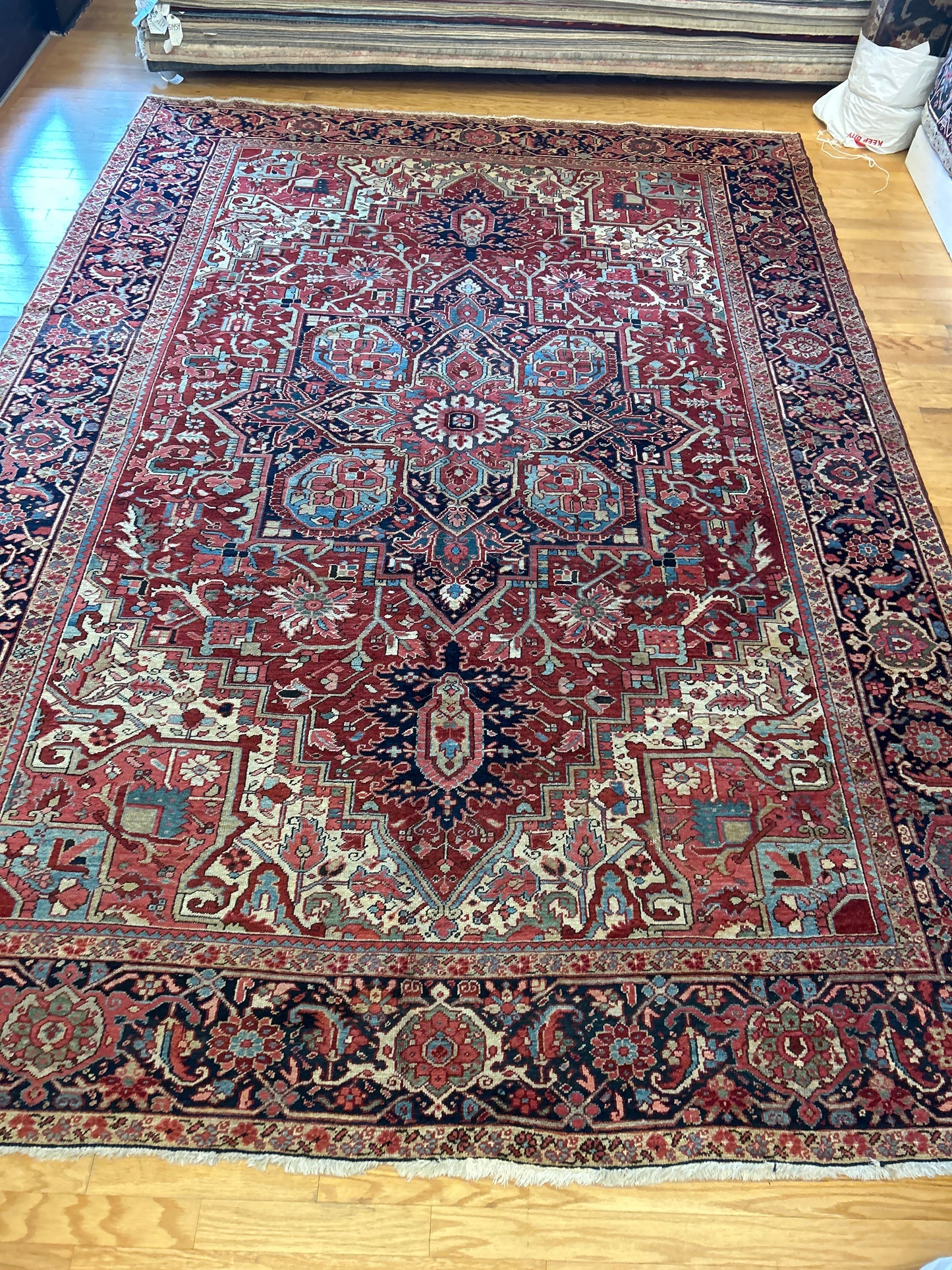 Persian Heriz - 9.6x13.2 - 17755