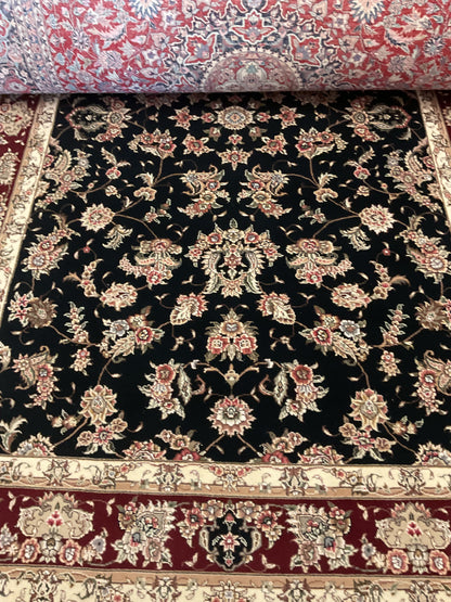 Sino Kashan Rug, 6' x 9', in beige, black, burgundy and ivory - photo 2