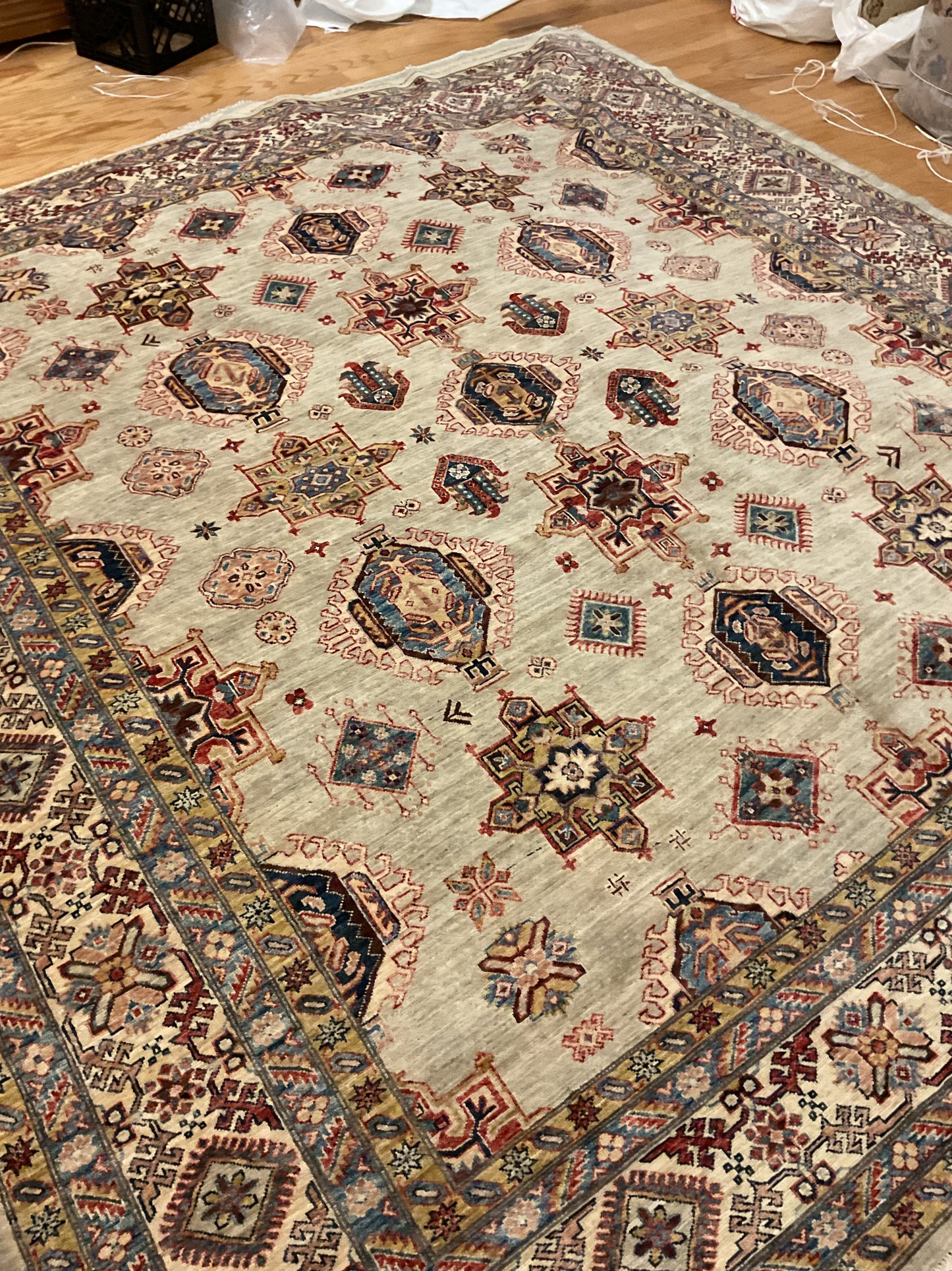 Afghan Kazak - 9.6x9.9 - 61663