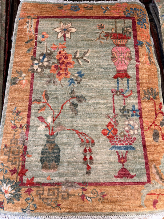 Afghan Chinese Art Deco - 2.2x3.0 - sh22358