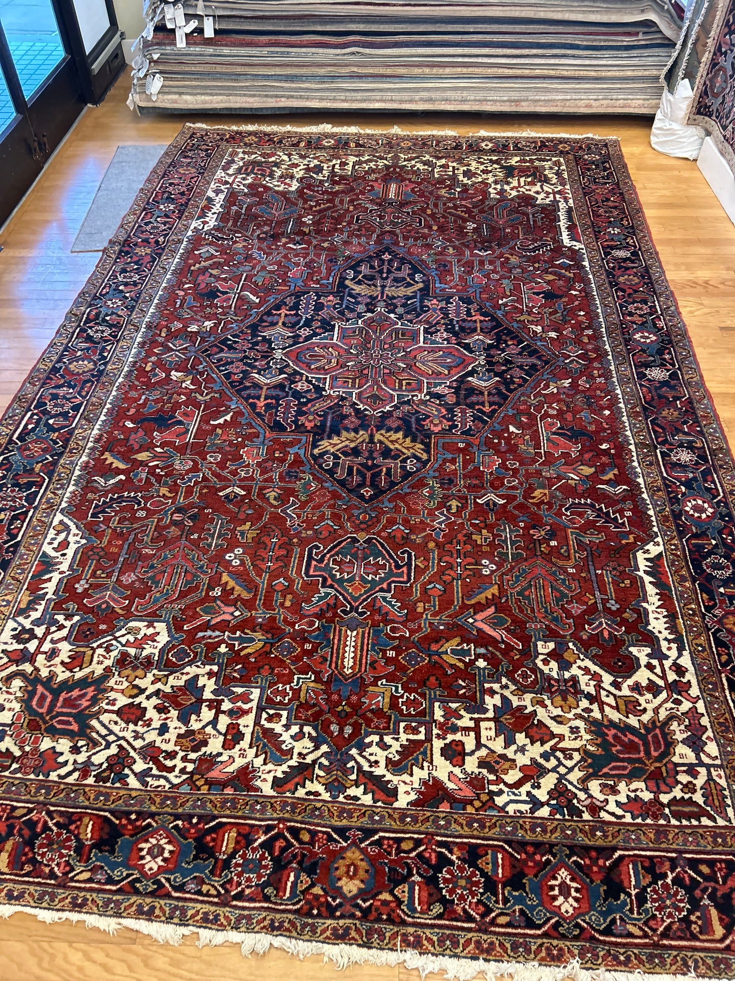 Persian Heriz - 9.2x13.8 - 21199