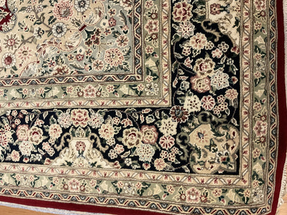 Sino Sarouk Rug, 8' x 10', in burgundy, ivory and navy - photo 3