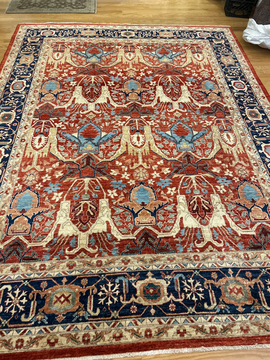 Afghan Heriz - 8.10x11.8 - FA331261