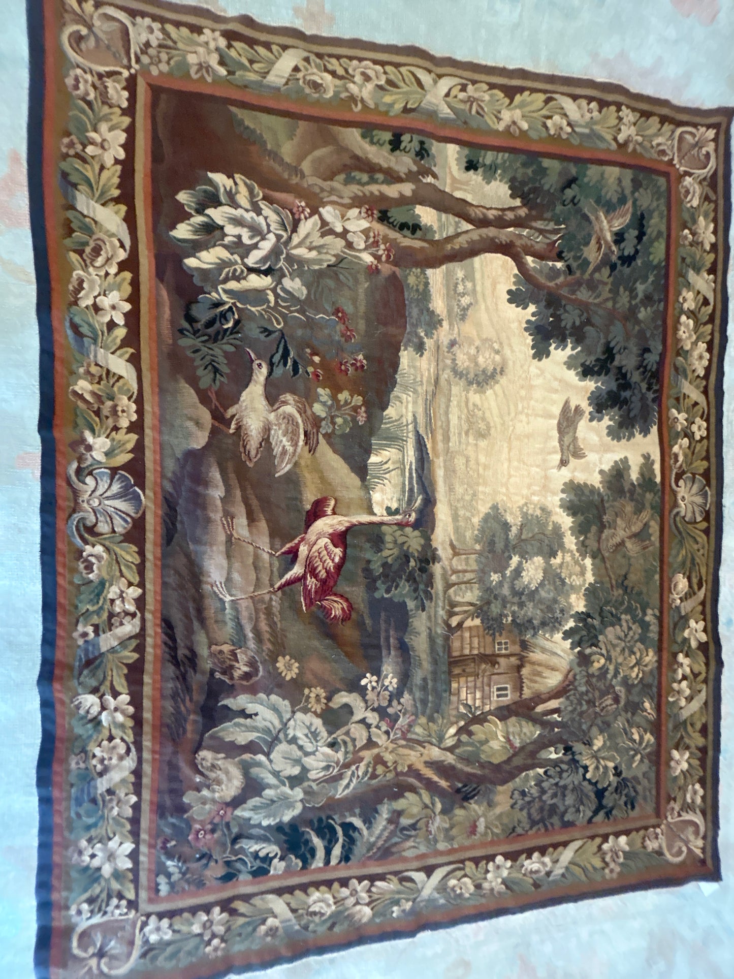 French Aubusson Tapistry - 7.7x6.1 - 446893