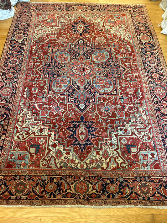 Persian Heriz - 9.6x13.2 - 17755