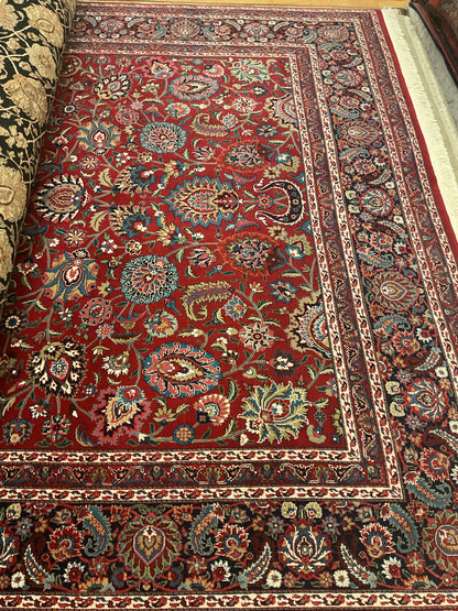 Sino Mashad Rug, 8'10" x 11'10", in black, blue, green and ivory - photo 3