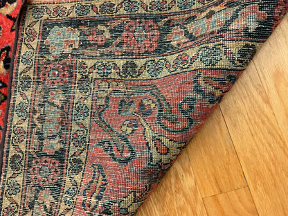 Antique Persian Sarouk Rug, 3'5" x 4'10", in blue, ivory, navy and red - photo 3