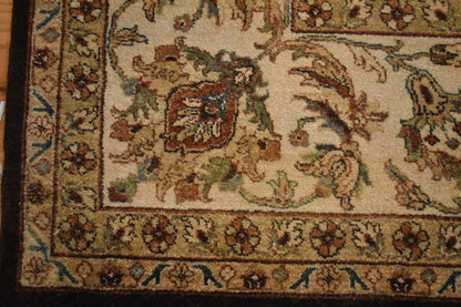 Indian Peshawar Rug, 9'11" x 14'2", in brown, cocoa, gold and khaki - photo 2
