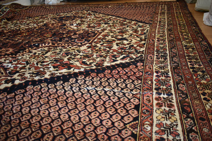 Persian Baktarie Rug, 10'6" x 13'2", in brick, brown, cocoa and gold - photo 5