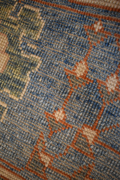 Turkish Oushak Rug, 12' x 13'1", in blue, brick, green and pink - photo 4