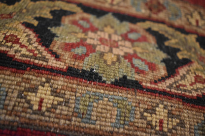 Indian Agra Jaipur Rug, 4' x 4', in black, gold, green and red - photo 4