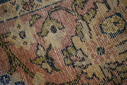 Antique Persian Mohal Rug, 7'10" x 10'10", in blue, khaki and pink - photo 4
