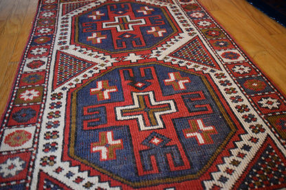Antique Turkish Anatolian Rug, 2'7" x 4'5", in brown and ivory - photo 4