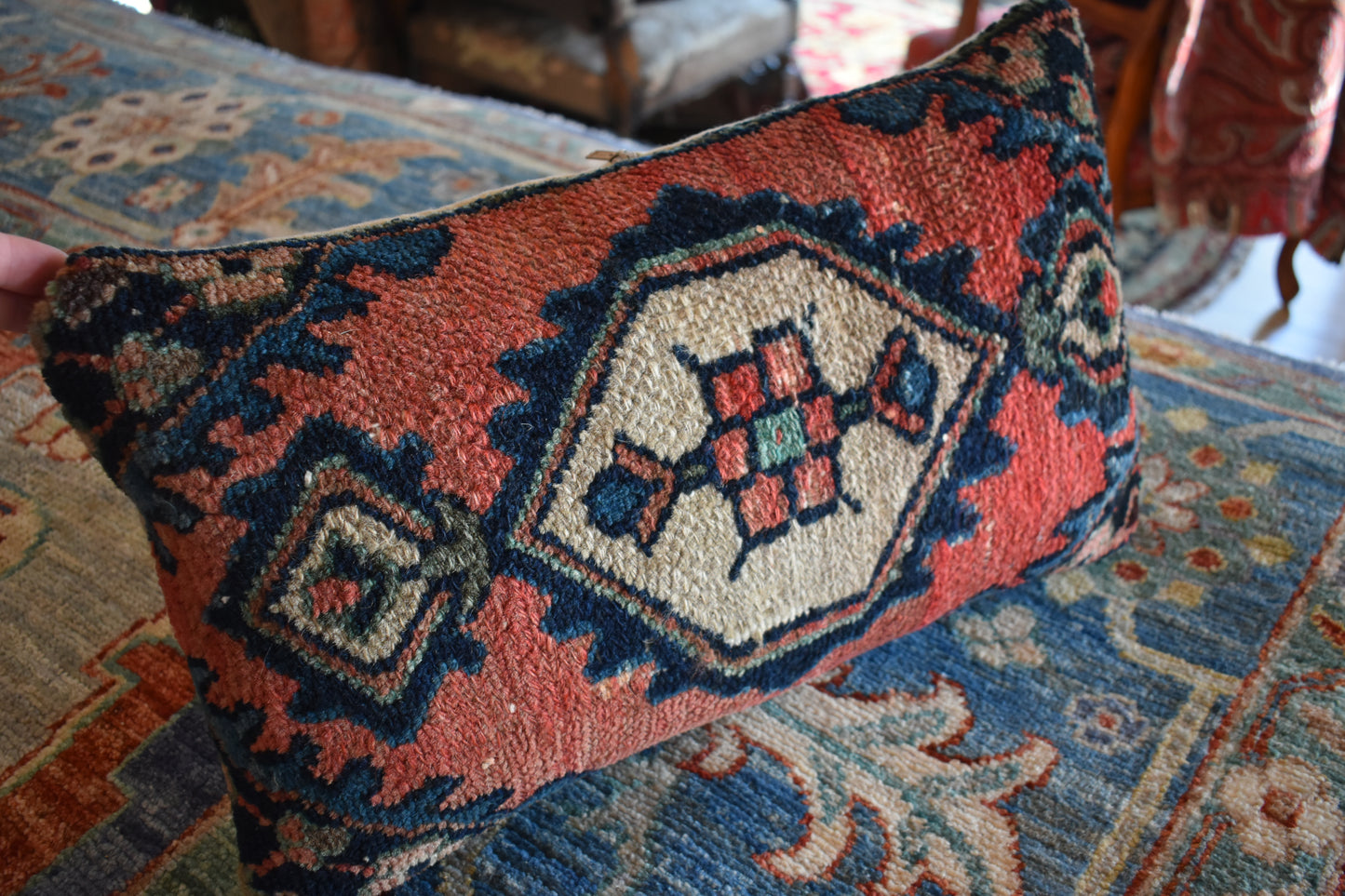 Persian Hamadan Pillow - 12"x20"