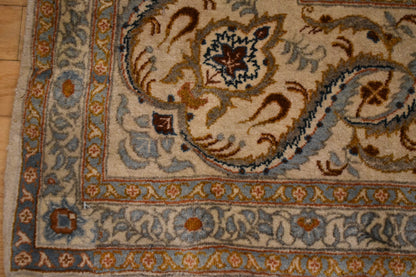 Vintage Persian Kashan Rug, 10'5" x 14'3", in beige, navy and teal - photo 2