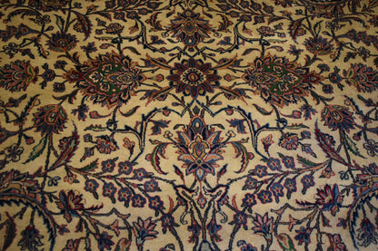 Antique Persian Lavar Kerman Rug, 8'3" x 11'10", in baby blue, burgundy, cream and ivory - photo 2