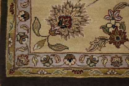 Indian Agra Jaipur Rug, 10' x 13'7", in beige, cocoa and cream - photo 2