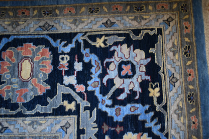 Indian Heritage Rug, 12' x 15', in baby blue, blue, ivory and navy - photo 5