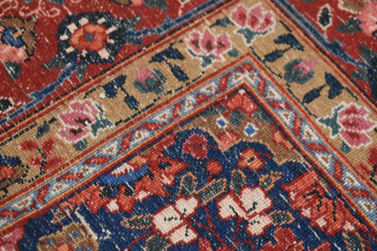 Vintage Persian Moud Rug, 6'11" x 10'5", in blue, burgundy and ivory - photo 3