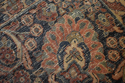 Antique Persian Sarouk Runner, 8'9" x 18'4", in blue, burgundy, gold and navy - photo 4
