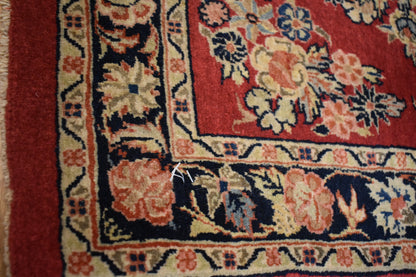 Antique Persian Gazvin Rug, 2' x 1'11", in red - photo 3
