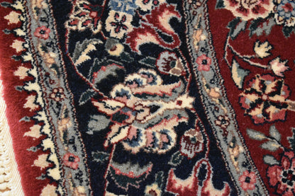 Sino Yazd Rug, 5'1" x 5'1", in black, brick and teal - photo 2
