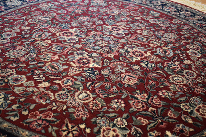 Sino Yazd Rug, 5'1" x 5'1", in black, brick and teal - photo 4