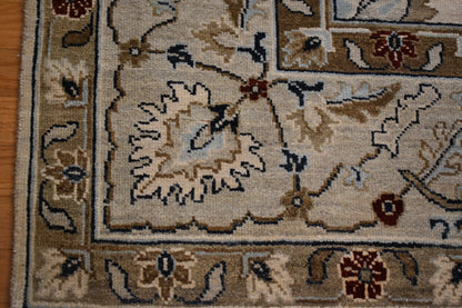 Indian Kashan Rug, 10' x 14', in blue and ivory - photo 4