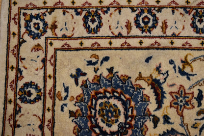 Vintage Persian Kashan Rug, 10'9" x 15'3", in blue, gold and ivory - photo 2