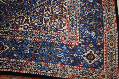 Vintage Persian Moud Rug, 8'5" x 11'5", in blue, ivory and navy - photo 7